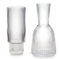Rippenglas Vase Tea -Leuchthalter